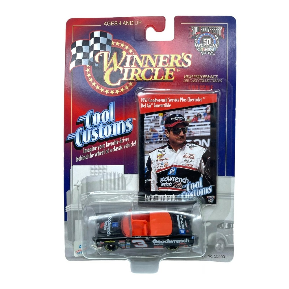 Winners Circle #3 Dale Earnhardt 1957 '57 Chevrolet‎ Bel Air Convertible Diecast